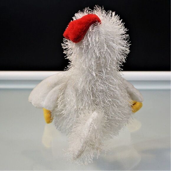 GANZ Webkinz Chicken Plush White Stuffed Animal 9 inch Toy HM205 No Code - Picture 3 of 7